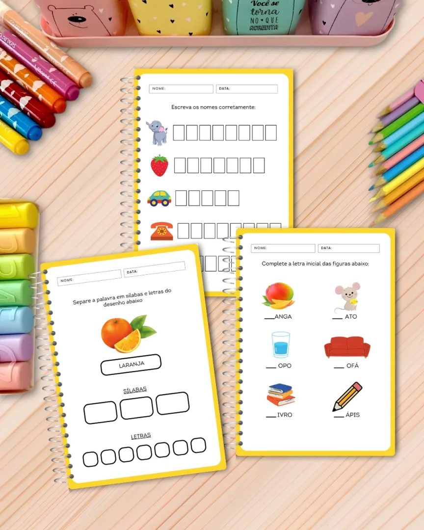 Apostila de Atividades Adaptadas para Dislexia Educação Infantil em PDF — imagem 3
