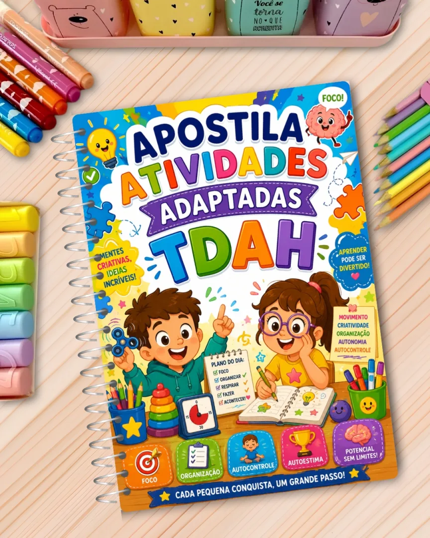 Apostila de Atividades Adaptadas para Educação Infantil TDAH – Em PDF — imagem 4