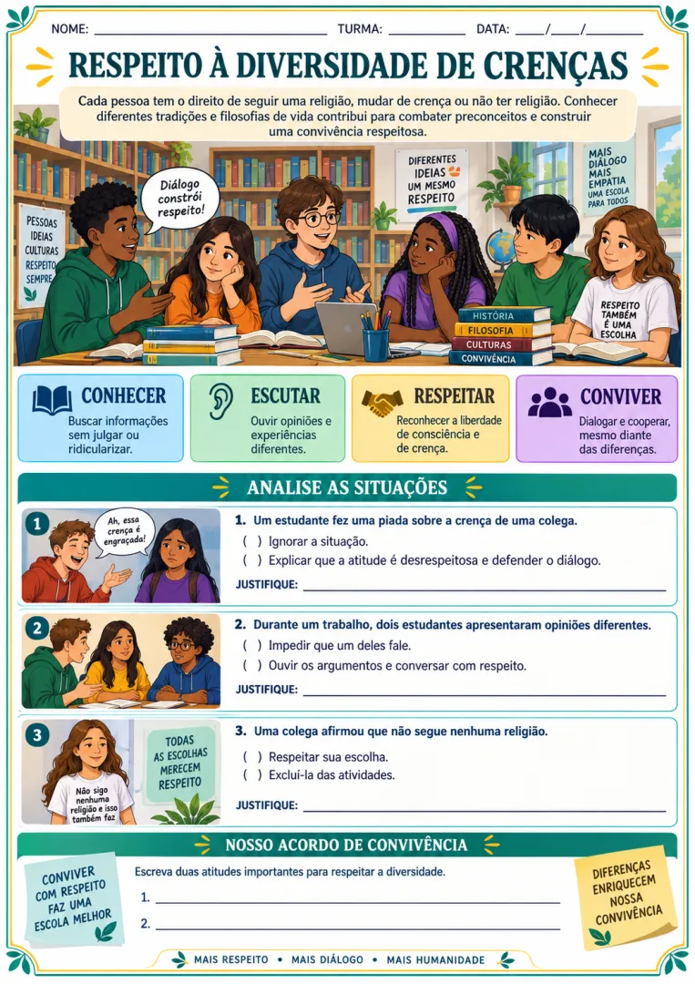 📚 APOSTILA DE ATIVIDADES DE ENSINO RELIGIOSO – ENSINO FUNDAMENTAL II — imagem 5