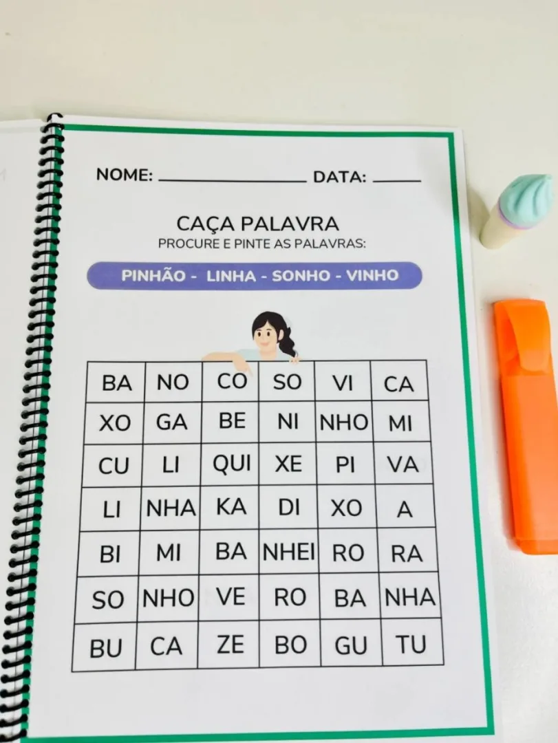 Apostila de Atividades sobre Sílaba Complexa – 51 Páginas — imagem 3