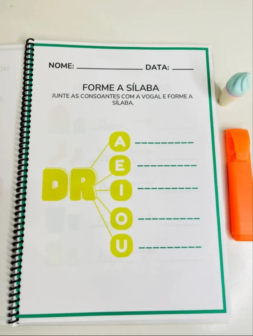 Apostila de Atividades sobre Sílaba Complexa – 51 Páginas — imagem 6