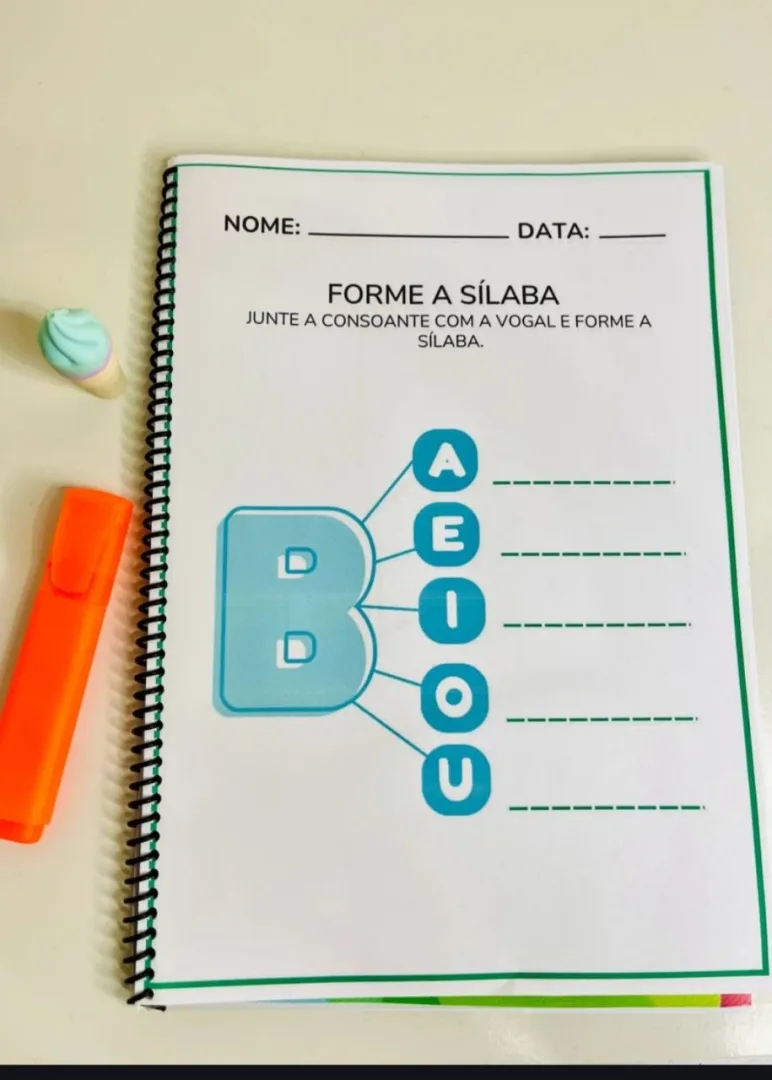 Apostila de Atividades sobre Sílaba Simples – 60 Páginas — imagem 4