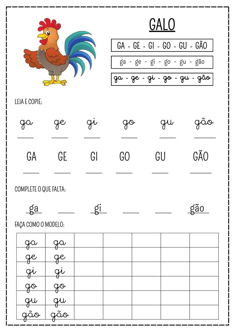 Apostila de Caligrafia e Sílabas Simples para Educação Infantil Em PDF — imagem 4