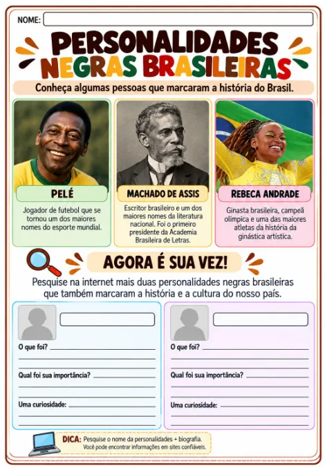 Apostila de Consciência Negra – 4º e 5º Anos em PDF — imagem 6