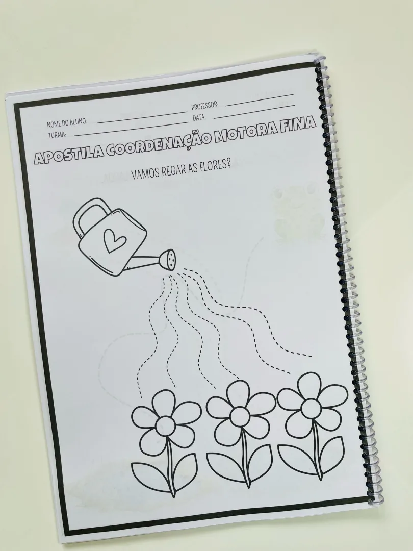 Apostila de Coordenação Motora Fina — Recorte, Pintura e Escrita em PDF — imagem 6