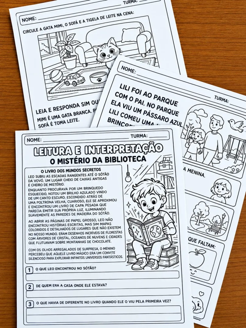 Apostila de Leitura e Interpretação de Texto 1º ao 5º Ano - PDF — imagem 6