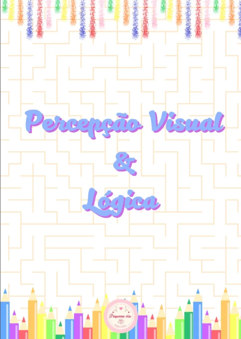 Apostila de mais de 240 páginas de Percepção Visual e lógica para pré alfabetização em pdf — imagem 2