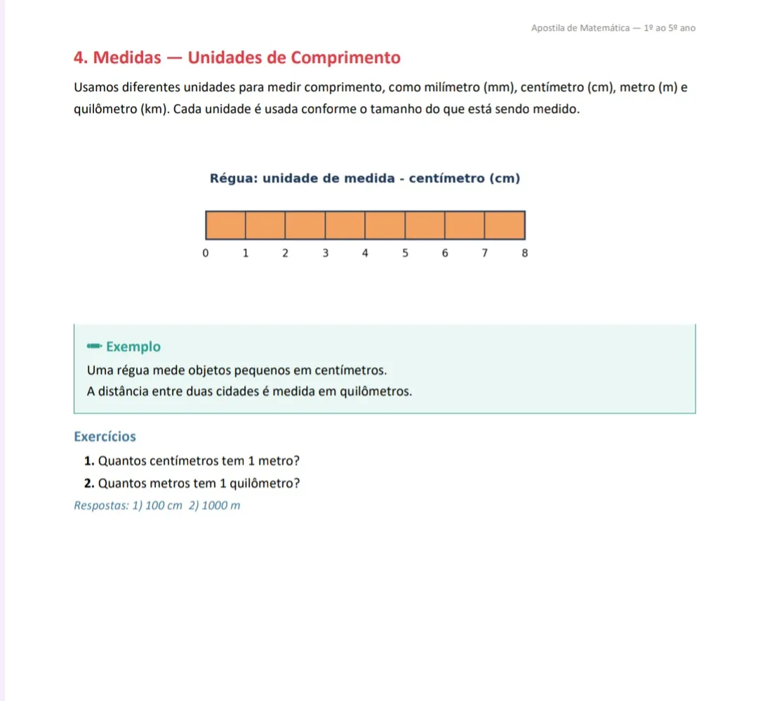 Apostila de Matemática 1º ao 5º Ano - PDF — imagem 2