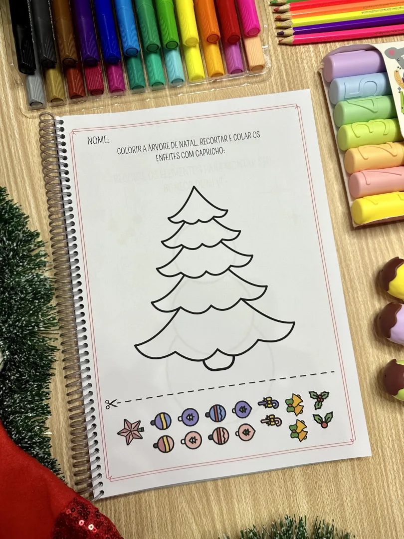 Apostila de Natal — Mais de 50 Páginas para Crianças de 3 a 6 Anos em PDF — imagem 2