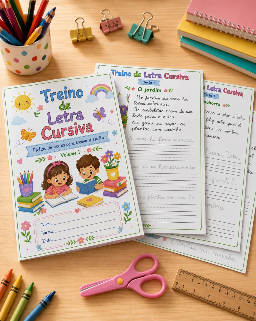 Apostila de Treino de Letra Cursiva — imagem 2