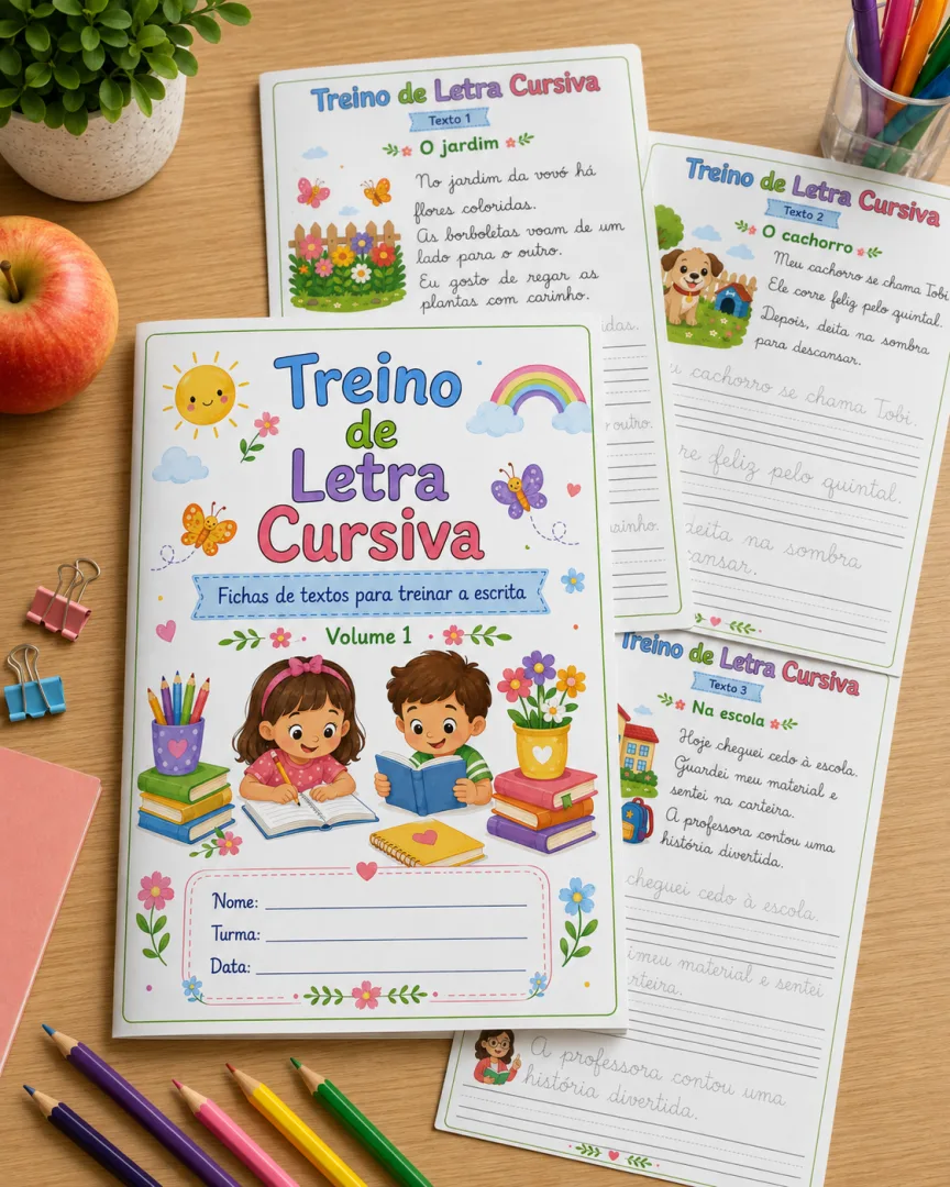 Apostila de Treino de Letra Cursiva — imagem 3