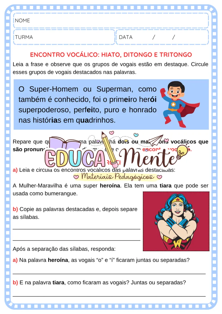 ✨APOSTILA DESCOMPLICANDO ENCONTROS VOCÁLICOS E CONSONANTAIS✨ — imagem 2