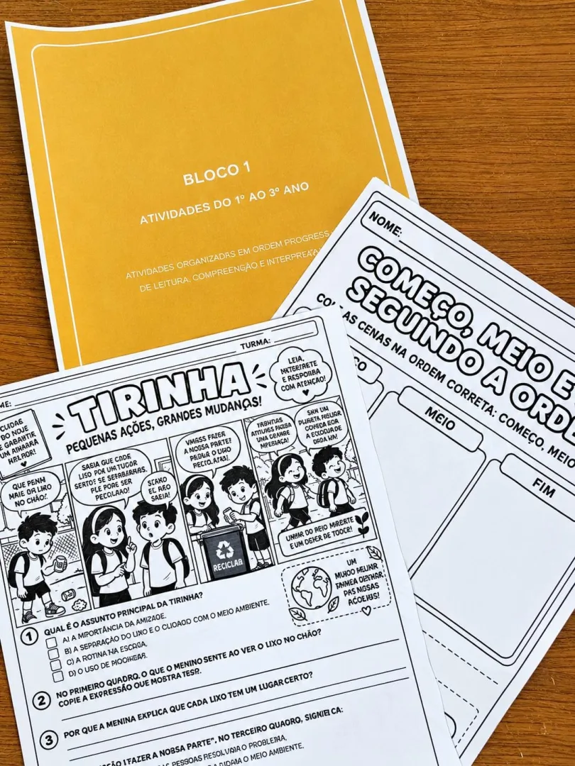 Apostila Desvendando A Leitura E Interpretação – 1º AO 5º ANO Em PDF! — imagem 3