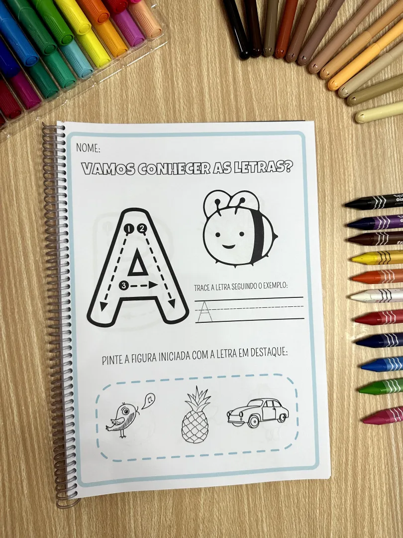 Apostila Desvendando o Alfabeto — 78 Páginas para Alfabetização — imagem 2