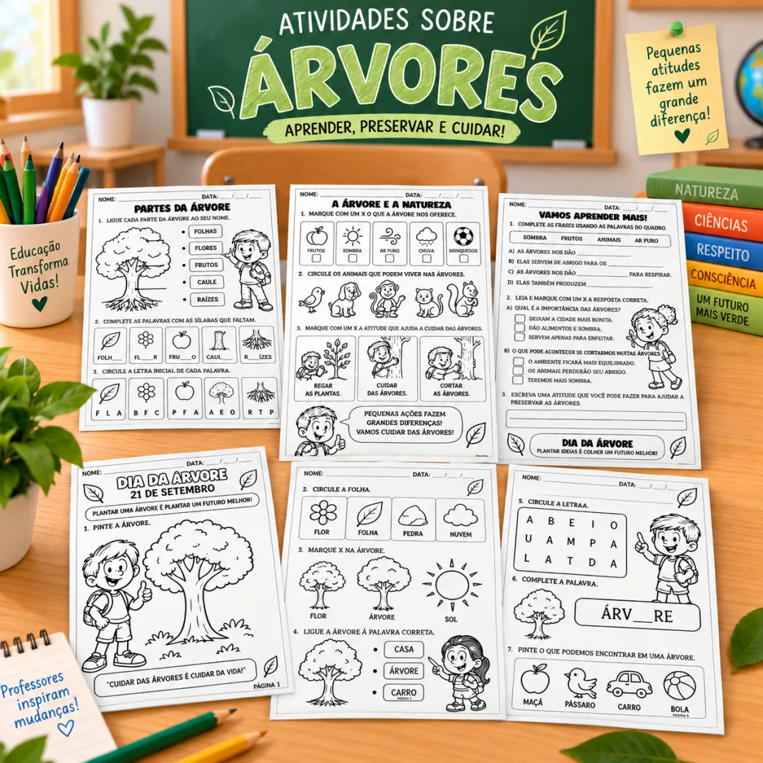 Apostila Dia da Árvore – Atividades de Ciências em PDF — imagem 2