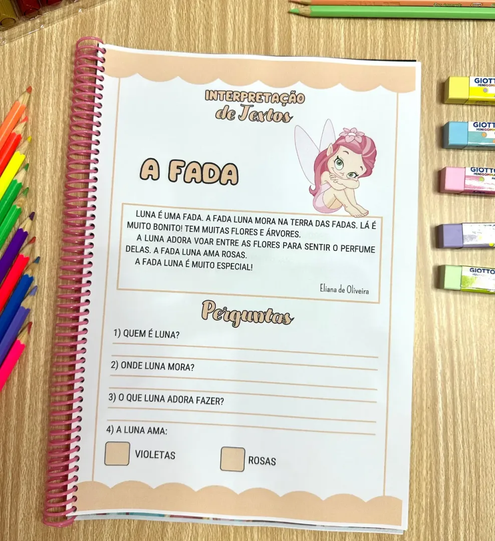 Apostila de Interpretação de Textos - 19 Atividades para Alfabetização em PDF — imagem 5