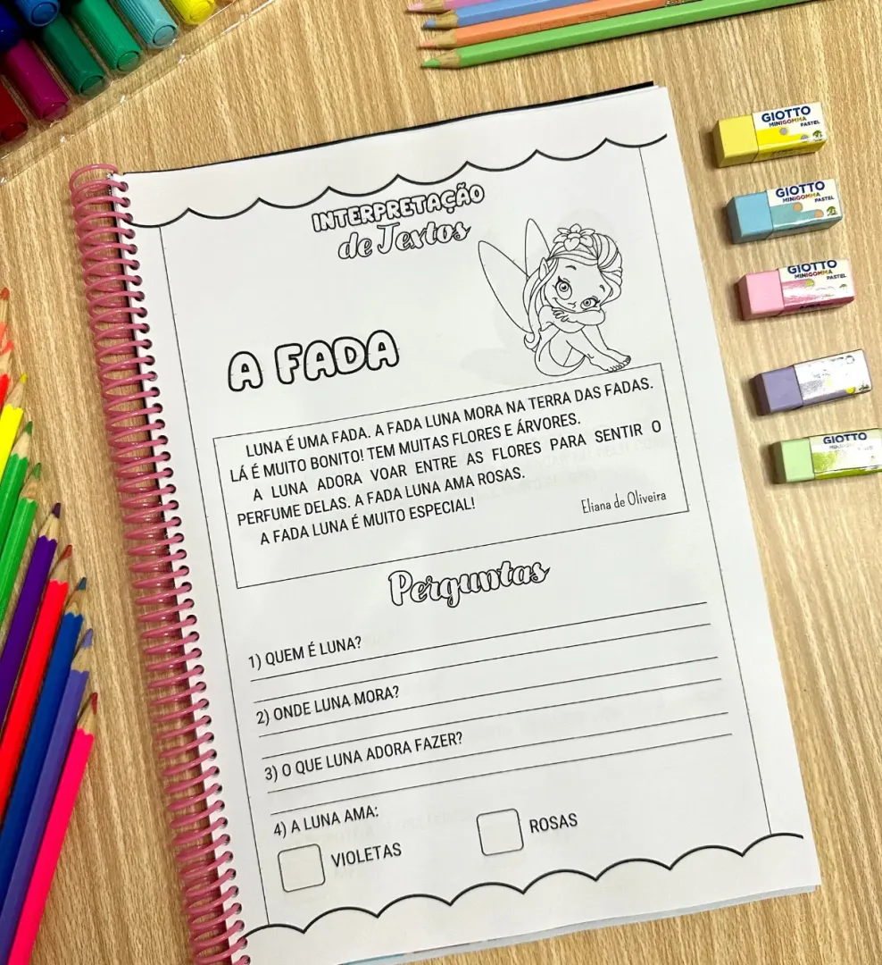 Apostila de Interpretação de Textos - 19 Atividades para Alfabetização em PDF — imagem 6