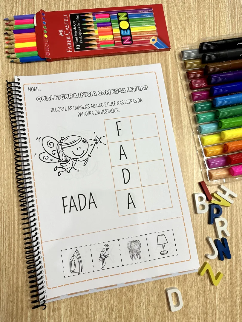 Apostila Letra Inicial — 24 Páginas para Alfabetização — imagem 6