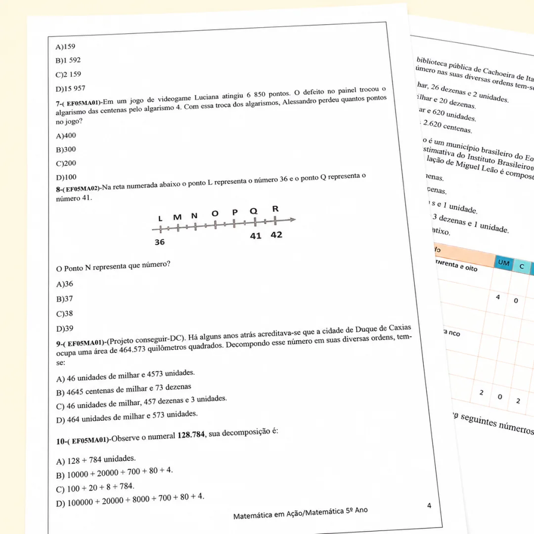 Apostila Matemática em Ação- 5º Ano — imagem 2