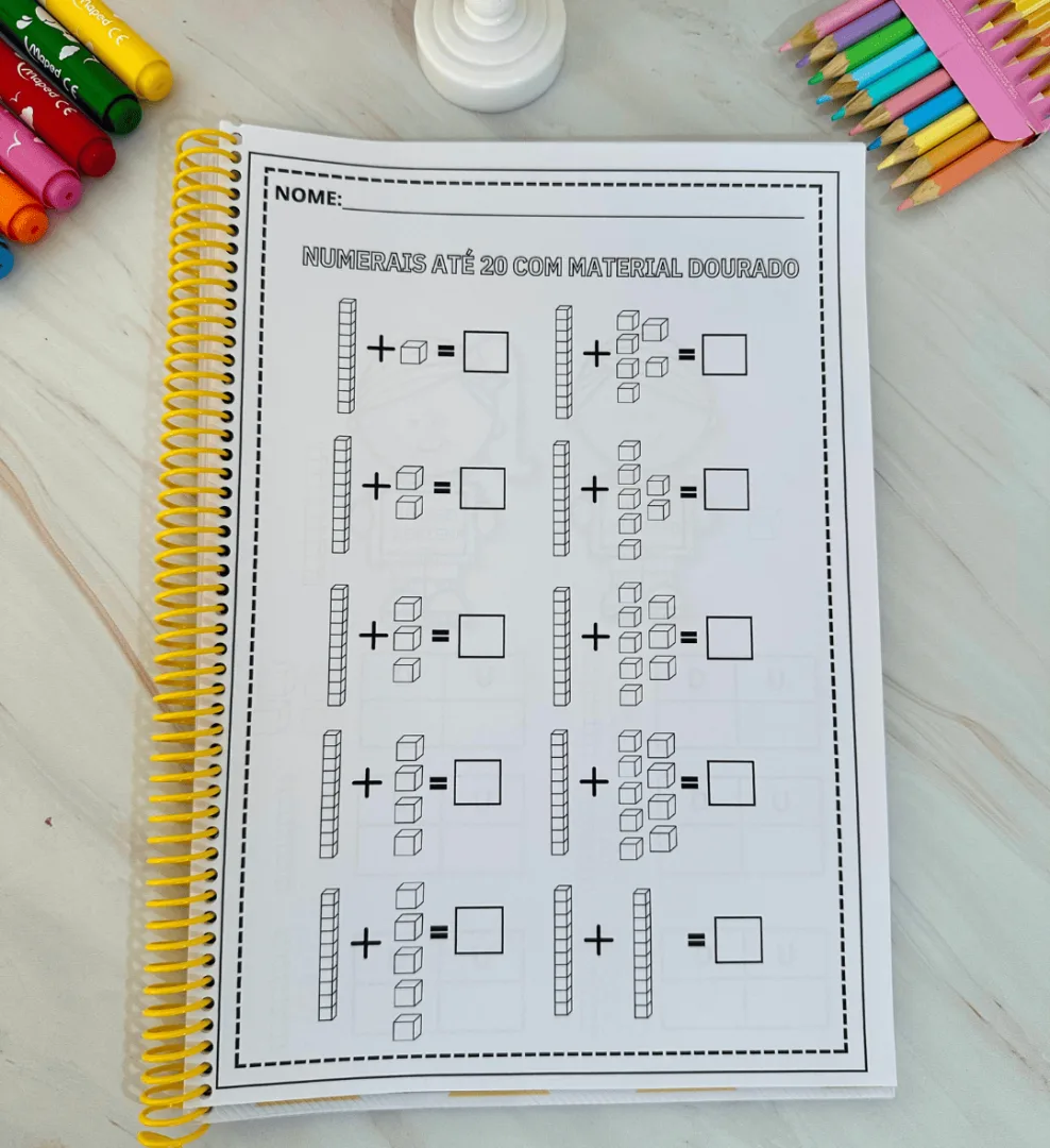 Apostila: Numerais até 20 com Material Dourado — imagem 4