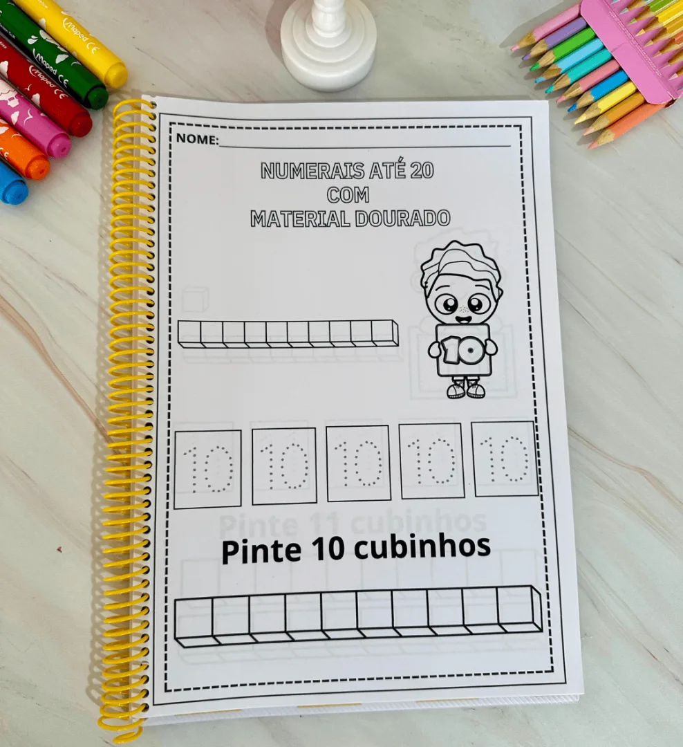 Apostila: Numerais até 20 com Material Dourado — imagem 5