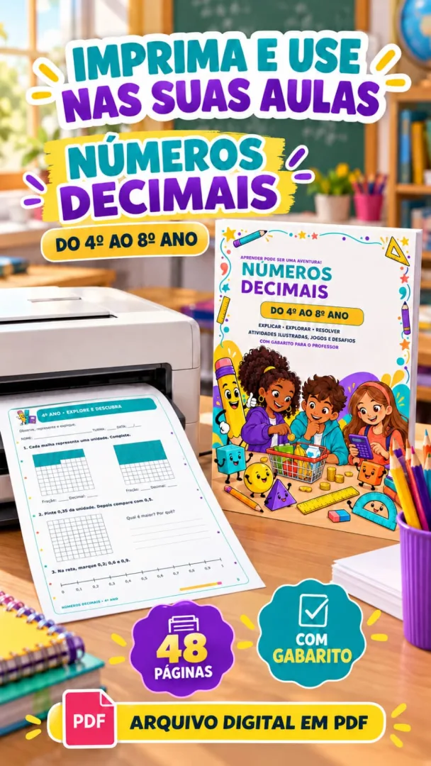 Apostila Números Decimais 4º ao 8º Ano BNCC PDF — imagem 5