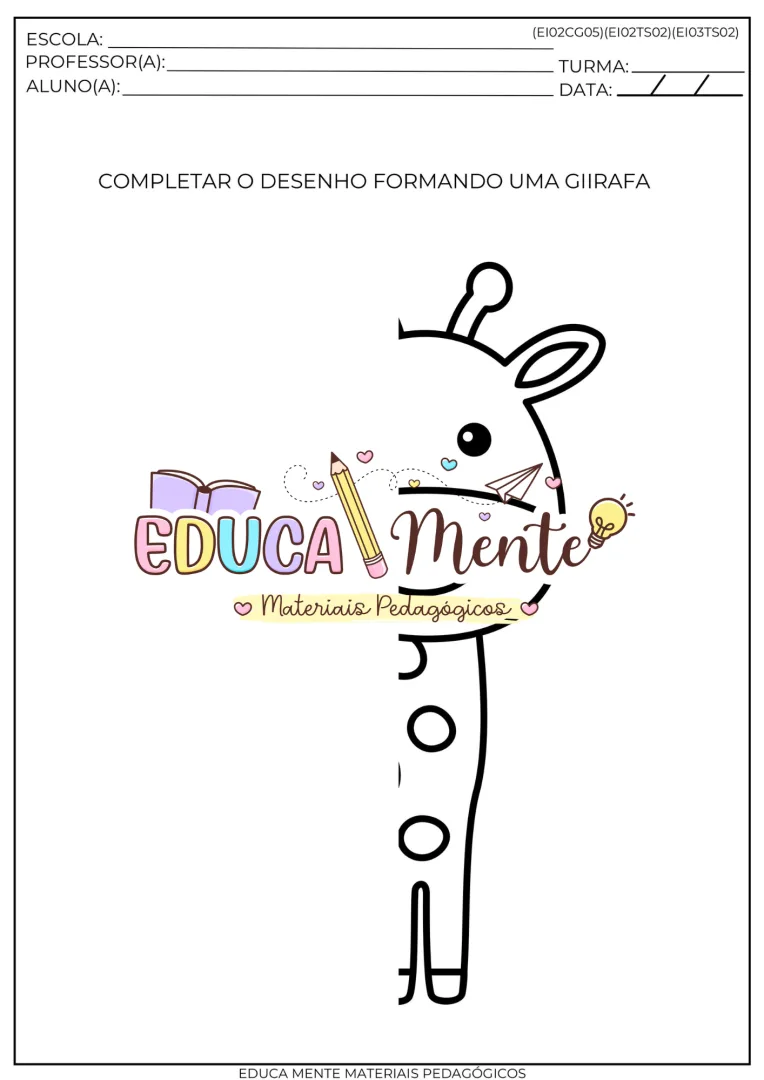 ⭐️APOSTILA RECREATIVA MATERNAL E PRÉ ESCOLA✨ COM CÓDIGOS DA BNCC⭐️ — imagem 7
