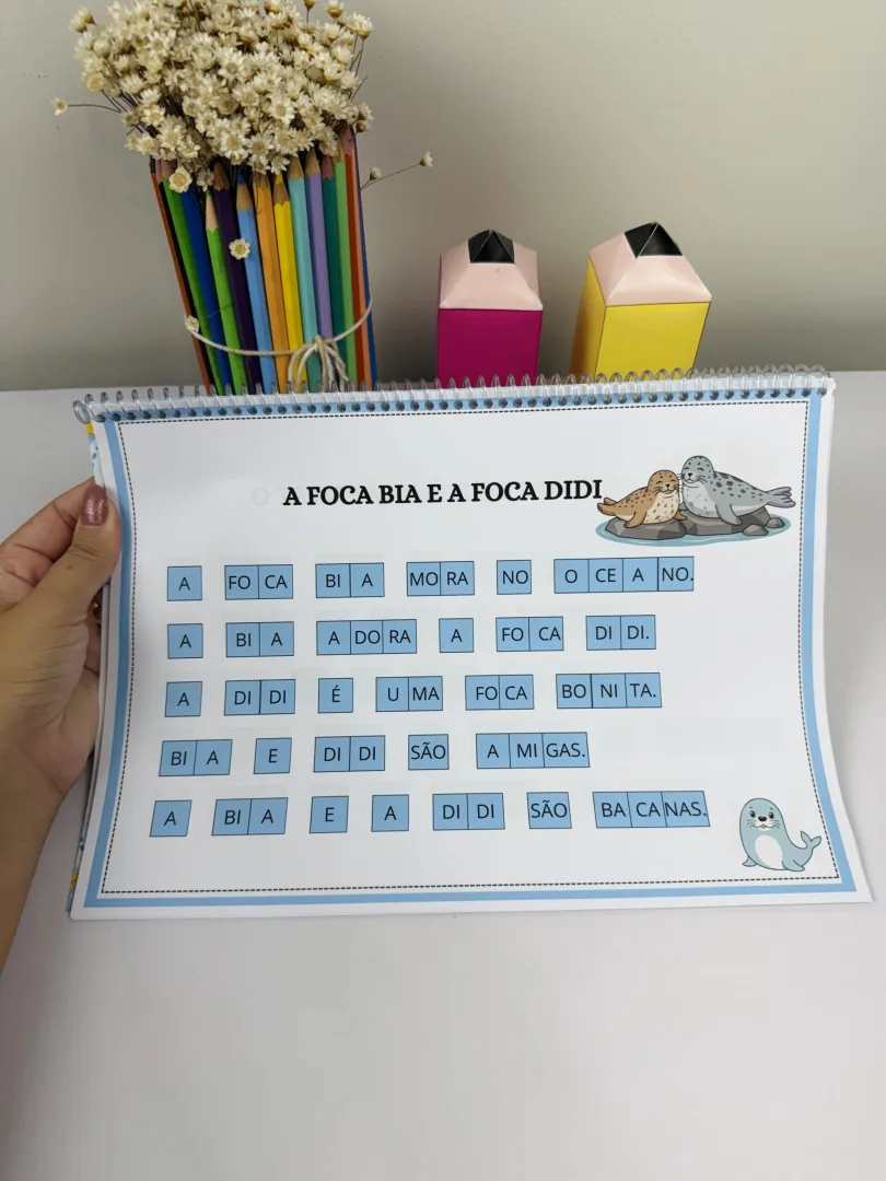 APOSTILA TEXTINHOS FATIADOS EM QUADRINHOS PARA ALFABETIZAÇÃO — imagem 2