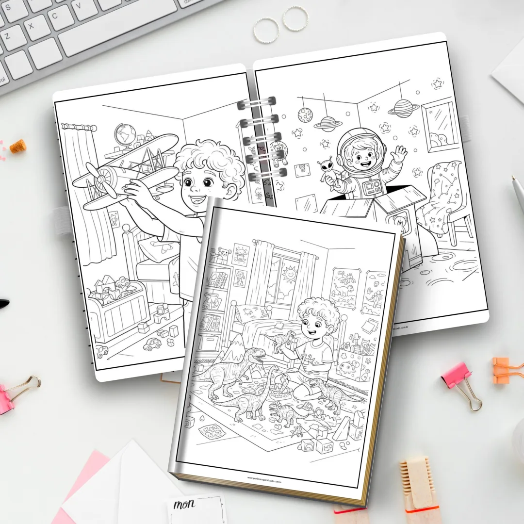 APOSTILA100 DESENHOS PARA COLORIR NAS FÉRIAS — imagem 2