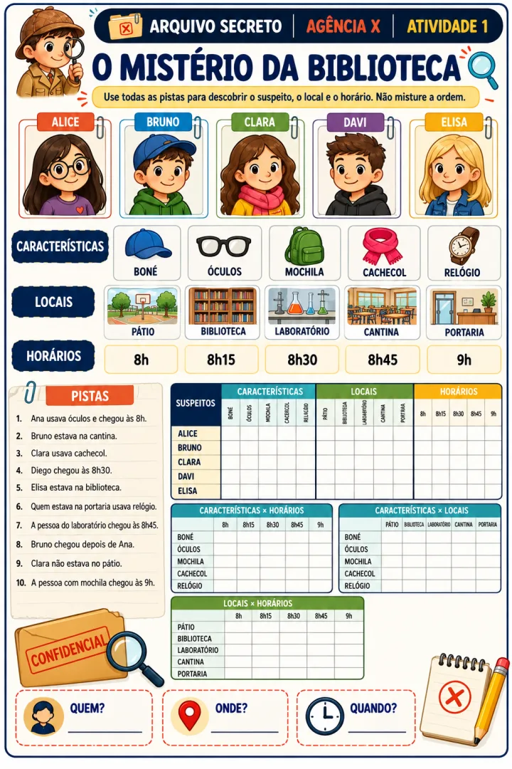Arquivo Secreto 20 Atividades de Raciocínio 6 Ano Pdf — imagem 2