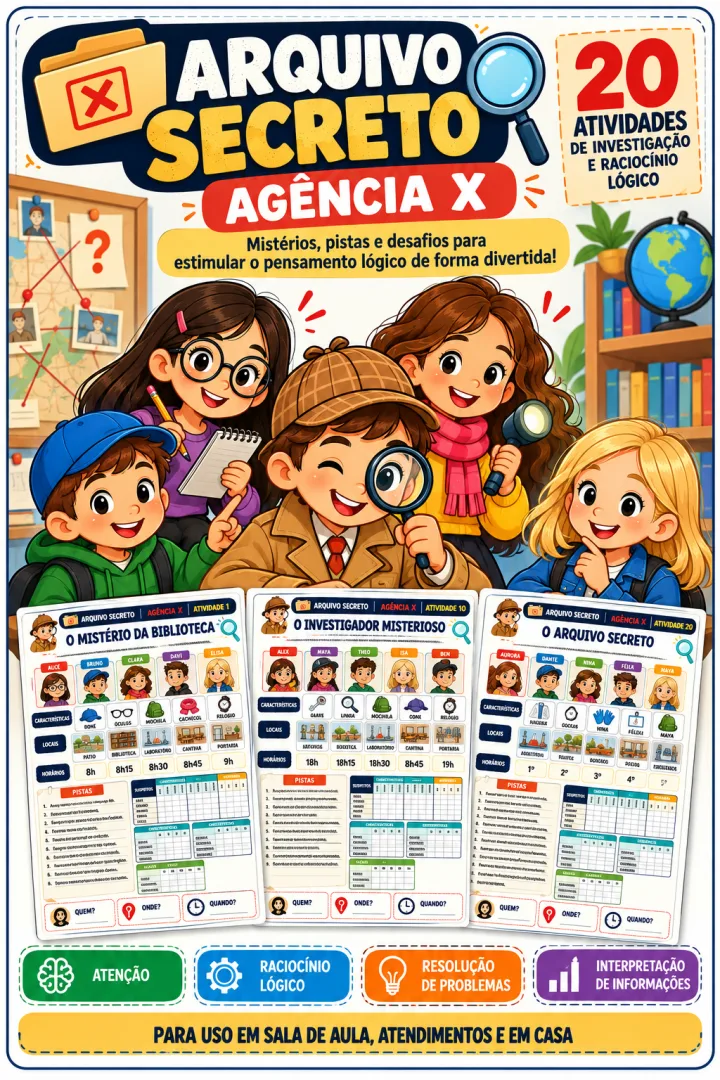 Arquivo Secreto 20 Atividades de Raciocínio 6 Ano Pdf — imagem 4