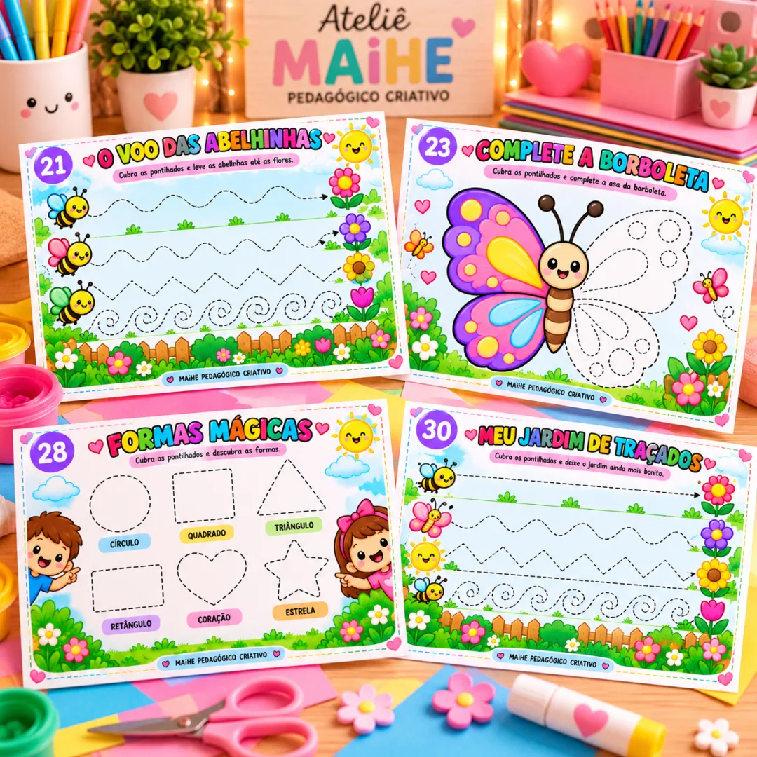 Artistas Em Ação - 30 Atividades - Kit de Coordenação Motora Fina - Educação Infantil - Arquivo Digital — imagem 4