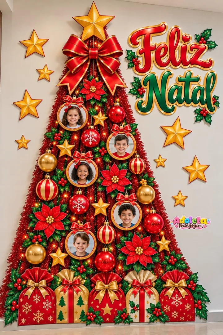 Árvore de Natal Foto Parede Festão — imagem 2