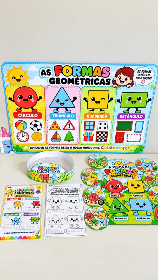 As Forma Geométricas – Kit Interativo Em PDF! — imagem 4