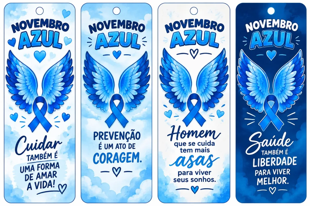 Asas de Anjo Painel Novembro Azul PDF - Educação Infantil — imagem 5