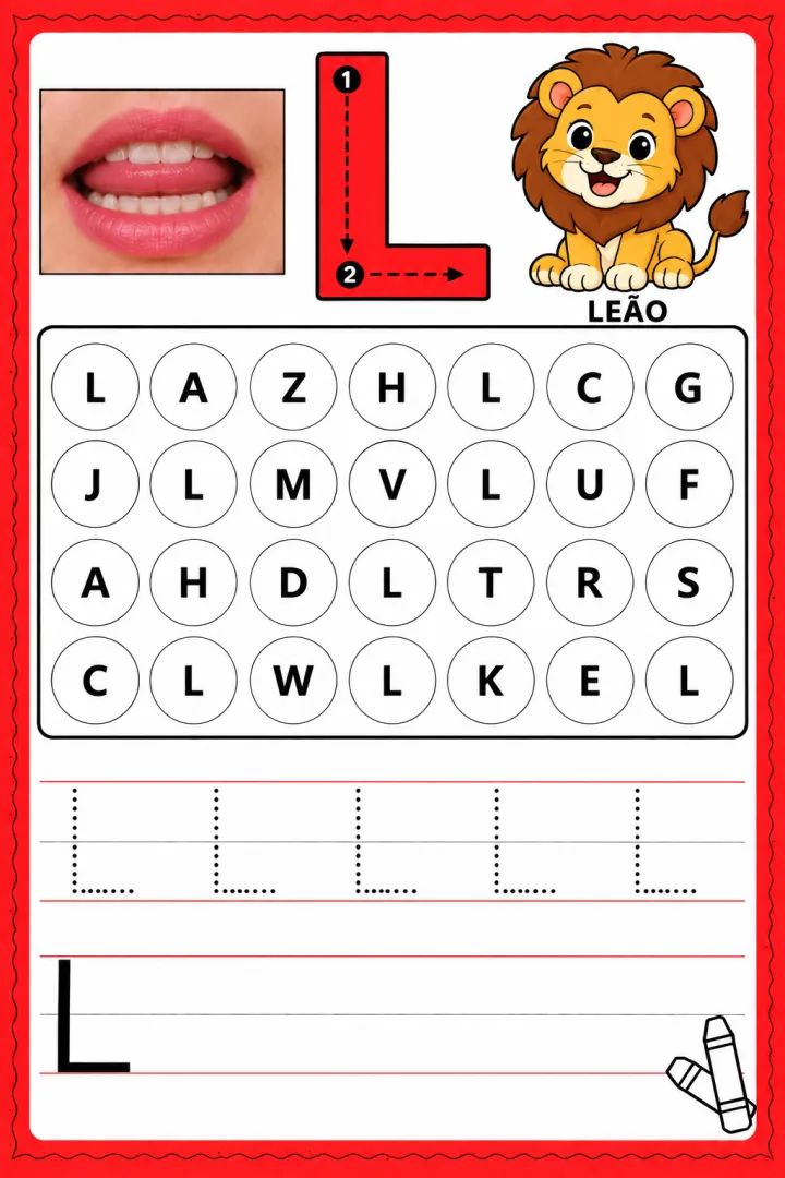 Atividade. 1º Ano Fichas Fonéticas – Letra e Som Educação Infantil em PDF — imagem 6