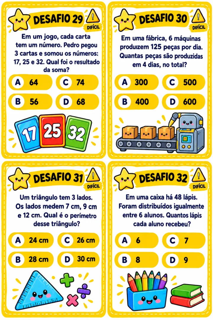 Atividade 1º Ano QUIZ MATEMÁTICO KIDS Jogo Lúdico de Matemática em PDF — imagem 5