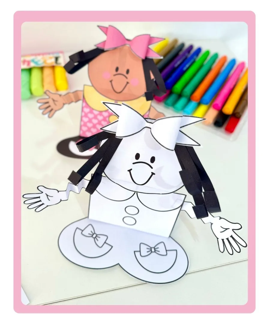 ATIVIDADE 3D MENINA BONITA DO LAÇO DE FITA - Consciência Negra — imagem 7