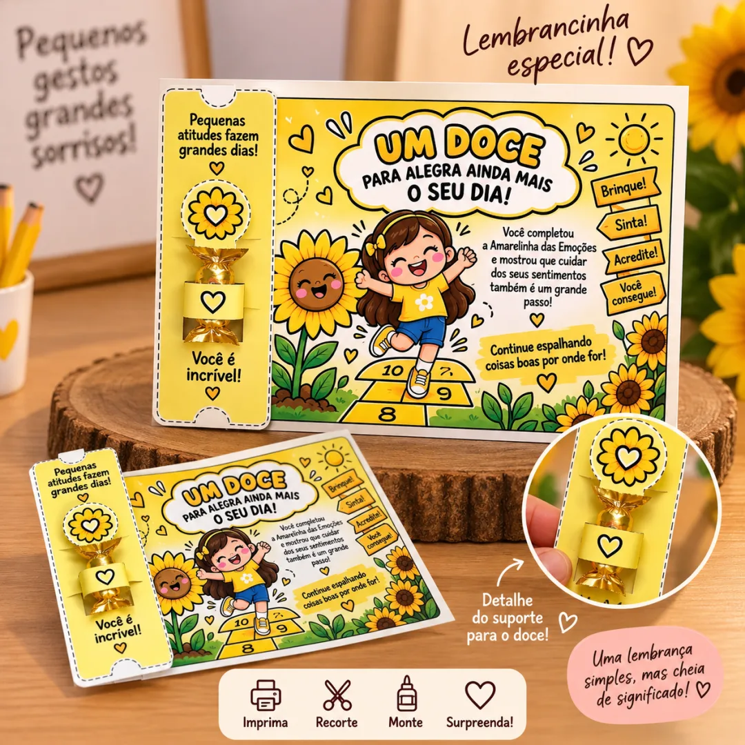 Atividade Amarelinha das Emoções Setembro Amarelo em PDF — imagem 3