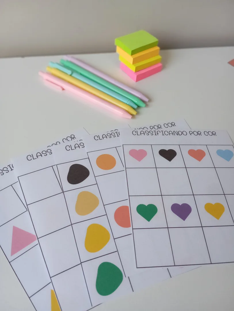 Atividade Classificando por Cor para Imprimir – Educação Infantil — imagem 3