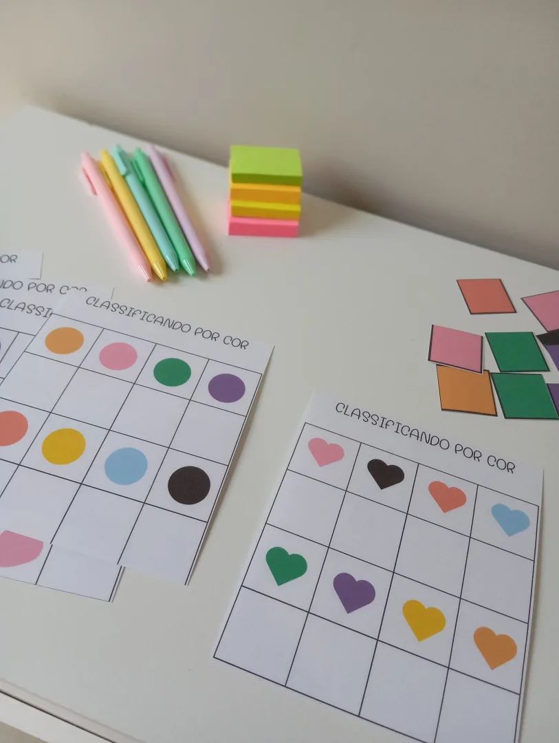 Atividade Classificando por Cor para Imprimir – Educação Infantil — imagem 2