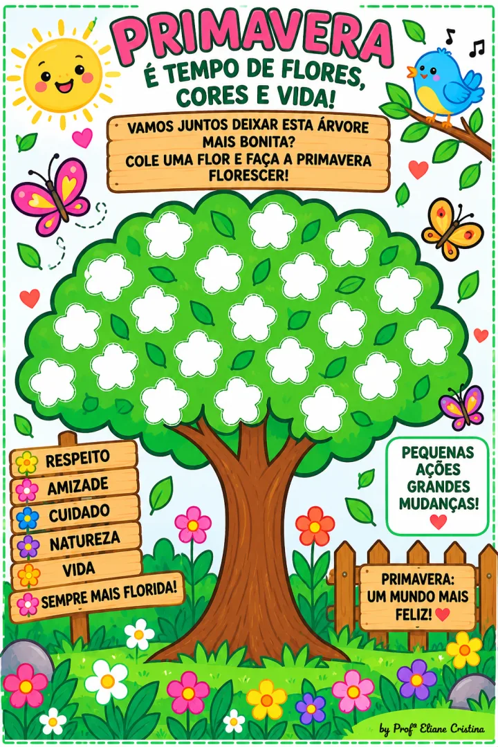 Atividade Coletiva de Primavera - Educação Infantil - PDF — imagem 4