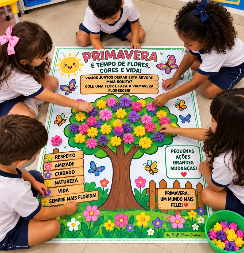 Atividade Coletiva de Primavera - Educação Infantil - PDF — imagem 5
