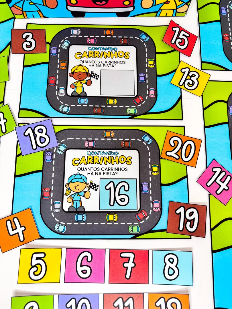 Atividade Contando Carrinhos - Números de 1 a 20 — imagem 4