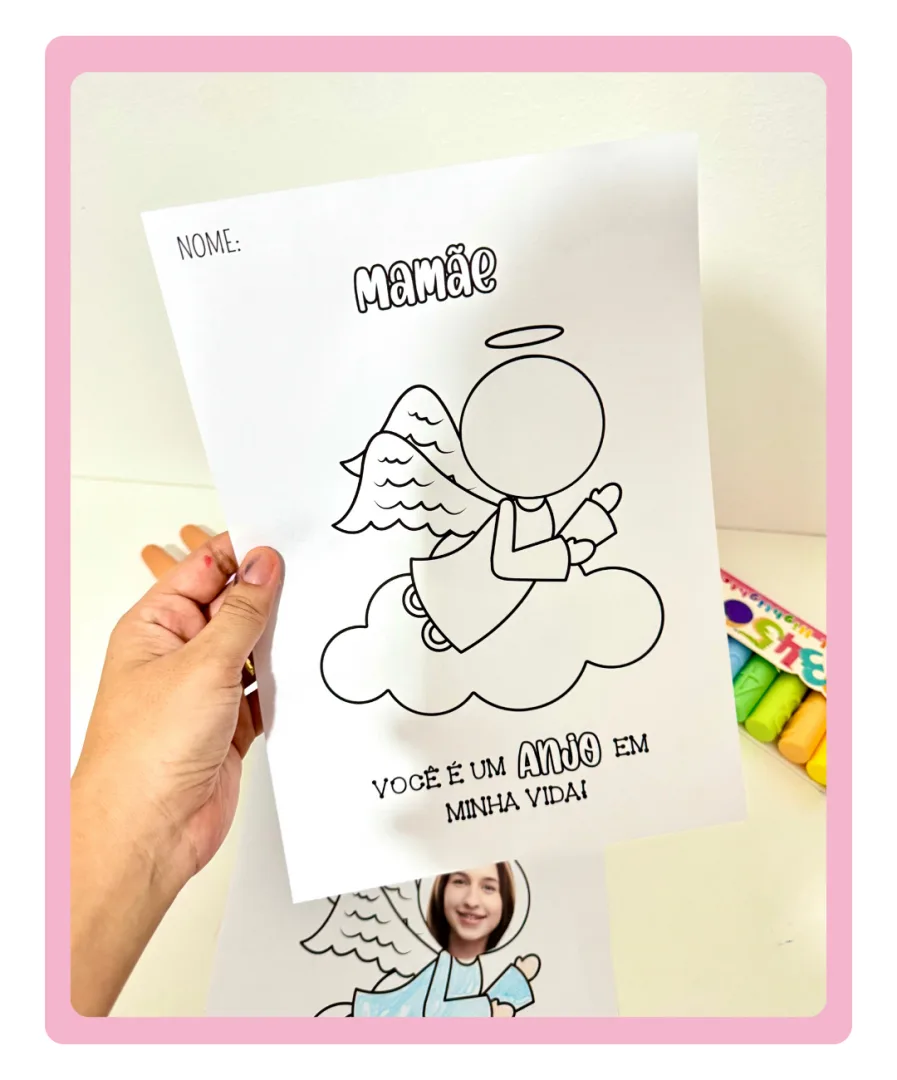 ATIVIDADE DE ARTES DIA DAS MÃES (ANJO) — imagem 4