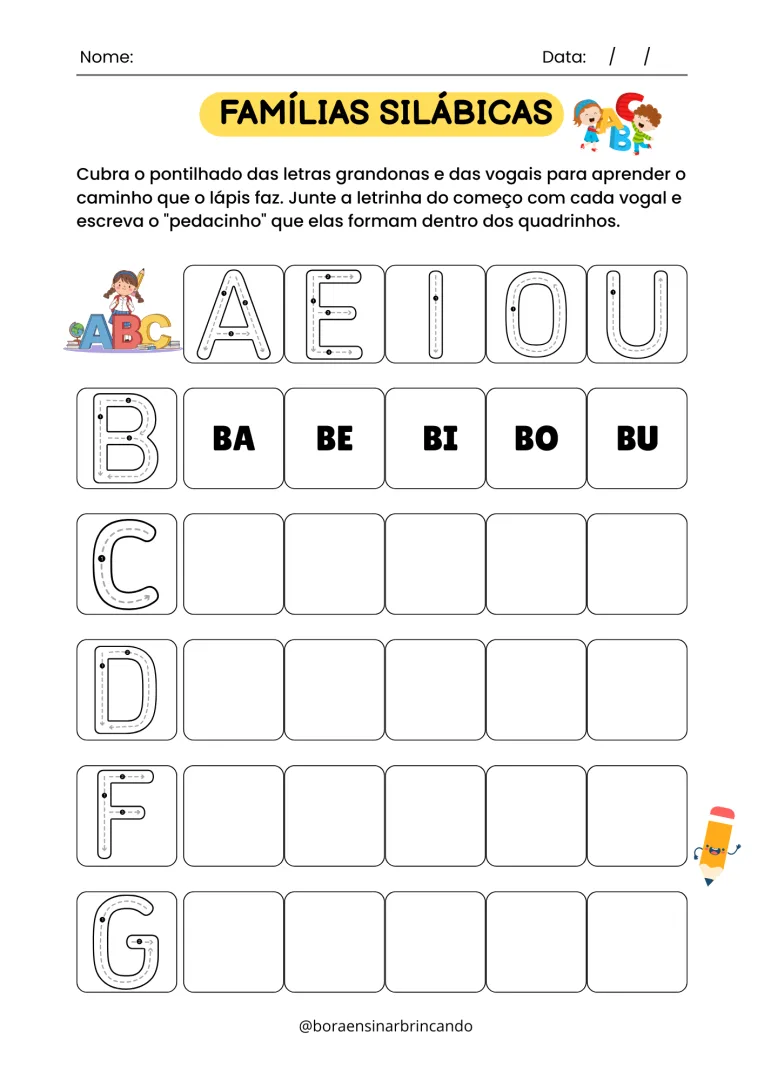 Atividade de Caligrafia e Coordenação Motora Infantil - PDF — imagem 2