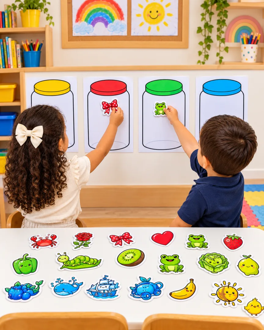 Atividade de Classificação de Cores - Educação Infantil - PDF — imagem 2