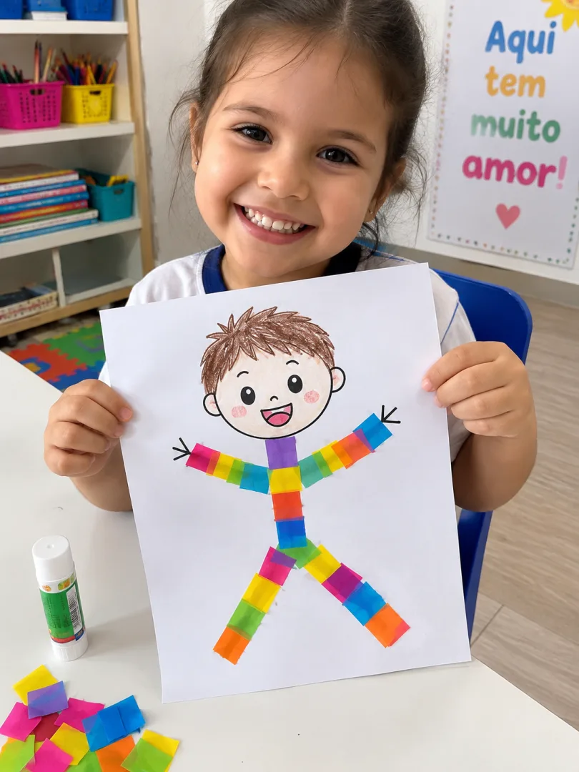Atividade de Colagem Divertida - Educação Infantil - PDF 6 Páginas — imagem 3