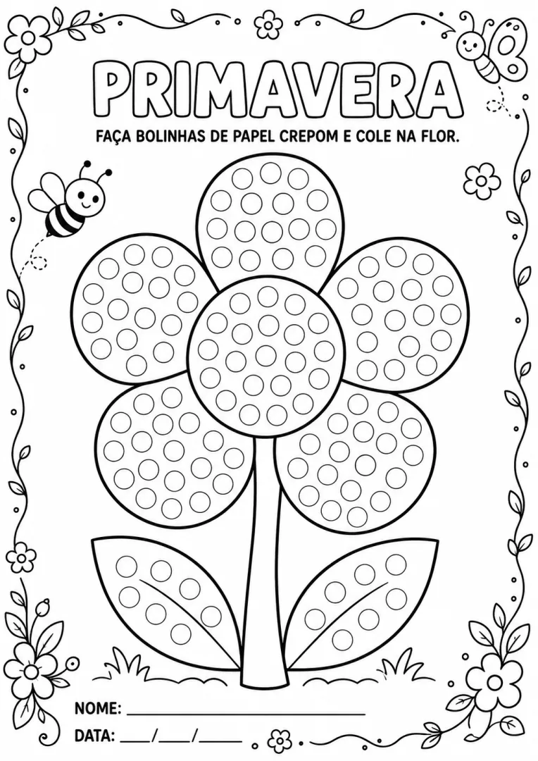🌸 ATIVIDADE DE COLAGEM – PRIMAVERA 🌸 — imagem 3