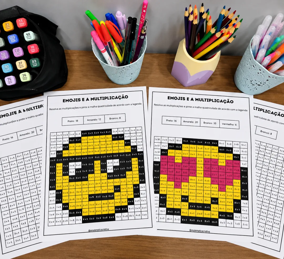 Atividade Emojis e a Multiplicação, em pdf - Matemática Lúdica — imagem 2